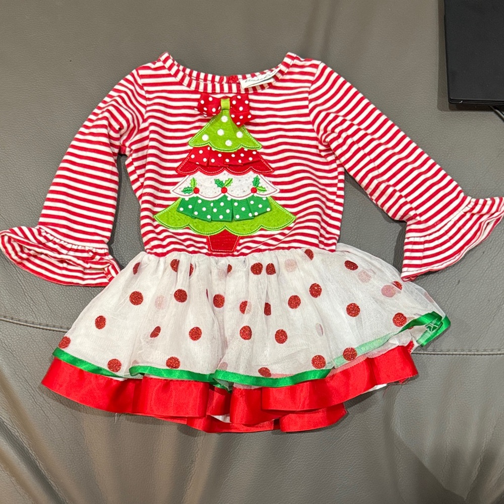 Emily Rose Red and Green Striped Christmas Costume
